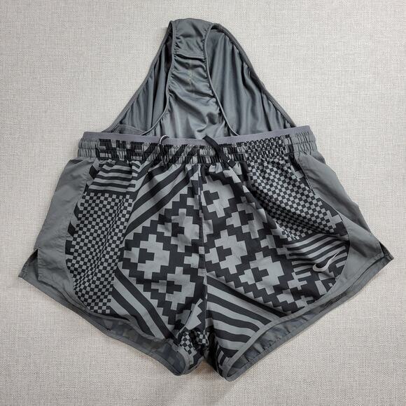 Nike Tempo Runway Lux Dri-FIT Women's M Black Gray Running Athletic Shorts - Picture 3 of 12